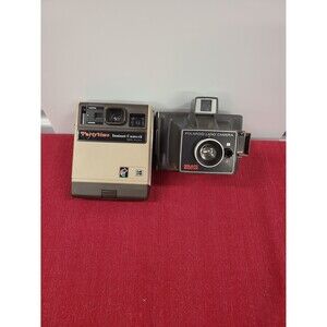 Vintage Camera Lot of 2 Kodak Partytime Instant Camera and Polaroid Land Camera